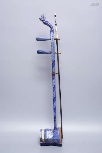 Chinese Blue And White Porcelain Musical Instrument