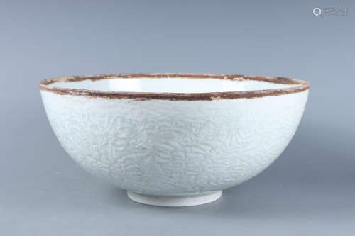 Chinese Hutian Wave Porcelain Bowl