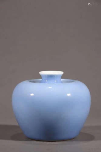 Chinese Blue Glazed Porcelain Vessel