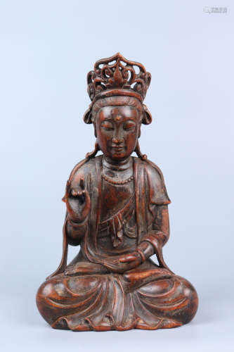 Chinese Agarwood Buddha Statue
