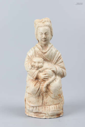 Chinese White Glazed Porcelain Figures