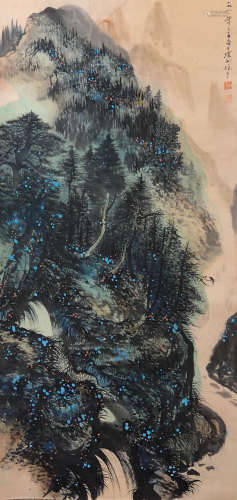 Chinese Painting Of Landscape - Li Xiongcai