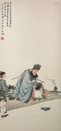 Chinese Painting Of Figures - Liu Lingcang
