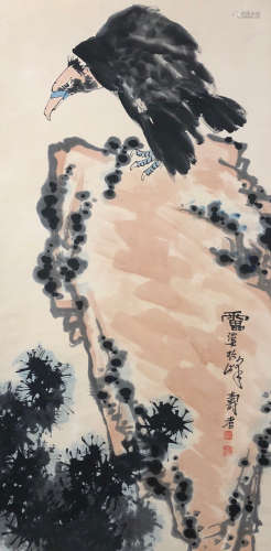 Chinese Painting Of Eagle - Pan Tianshou