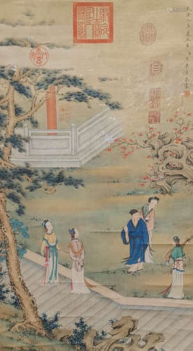 Chinese Painting Of Figures - Jiao Bingzhen