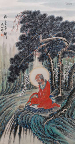 Chinese Painting Of Buddha - Qian Huafo