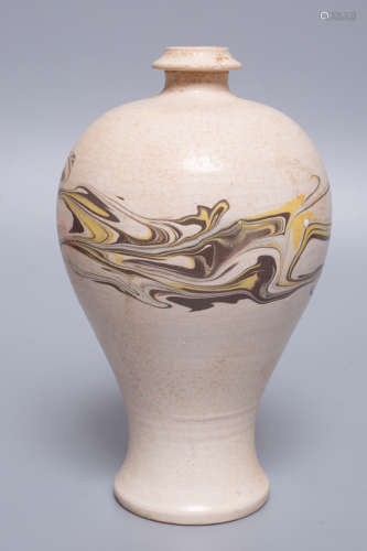 Chinese Glazed Porcelain Plum Bottle
