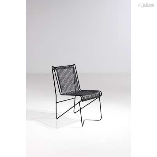 马蒂厄-马泰戈(1910-2001)卡萨布兰卡椅子模型穿孔漆面金属创作日...
