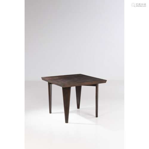 皮埃尔-让内(Pierre Jeanneret) (1896-1967)方桌柚木创作日期：约...