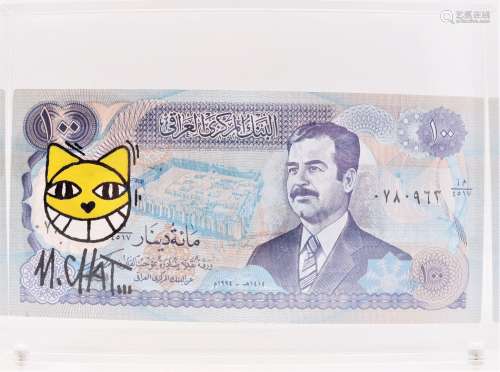 CHAT先生（Thora Vuille）--2020年伊拉克银行1994年版100第纳尔纸币...