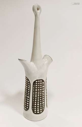 罗杰-卡普伦 (1922 - 2006)酒精瓶 - 约1960年釉面陶瓷。印有 