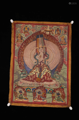 A THANGKA OF BODHISATTVA