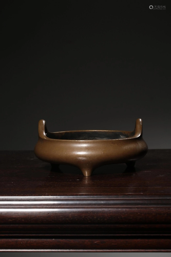 A BRONZE CENSER.QING PERIOD