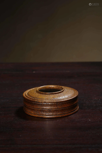 A CARVED BAMBOO WASHER.QING PERIOD