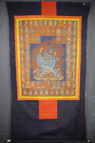 A THANGKA OF MAHAKALA