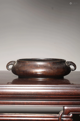 A BRONZE CENSER.QING PERIOD