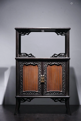 A ZITAN -INLAID HUANGYANGMU CABINET .REPUBLI…