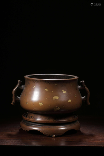 A BRONZE CENSER.MARK OF XUANDE