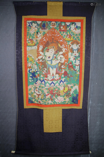 A THANGKA OF MAHAKALA