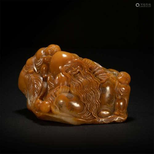 Orpiment ornament from Qing