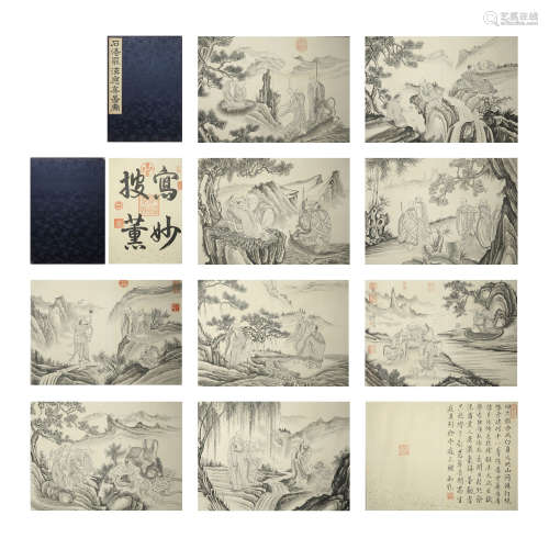 Buddhist painting album by Tao Shi
