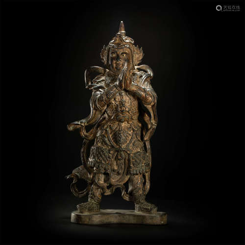 Copper buddhist sculpture from Ming