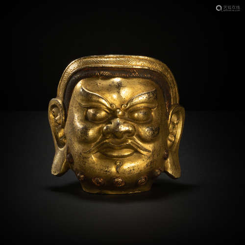 Copper and gilding buddhist sculpture from Ming