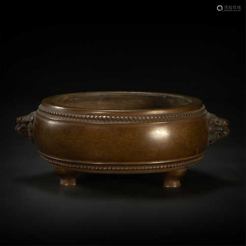 Copper censer from Ming