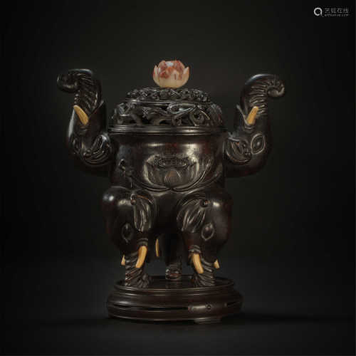 Agilawood censer from Qing