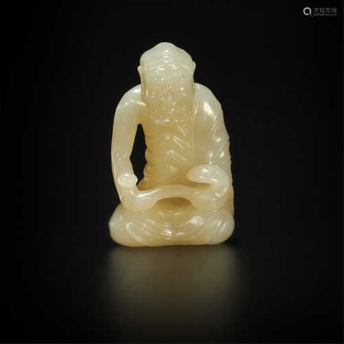 Jade buddhist sculpture from Ming