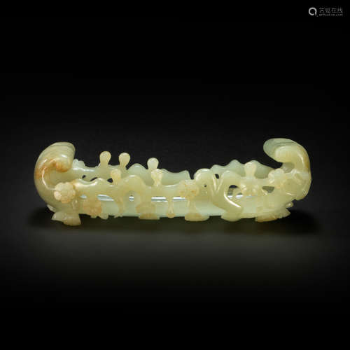 Hetian jade ink stone from Qing