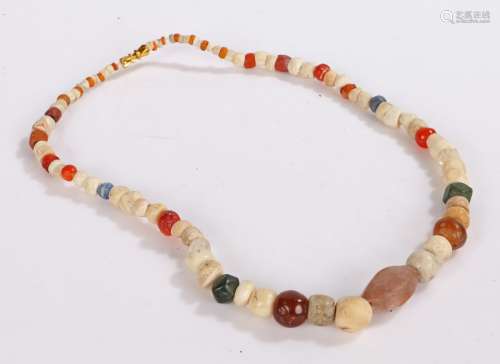 Eastern multi-hardstone bead necklace, various types and of ...