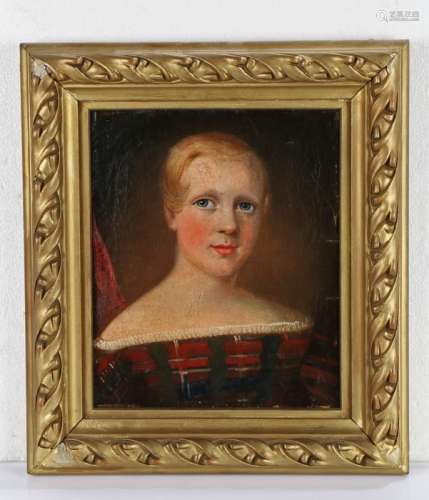 18th Century British school, portrait of a boy with blonde h...