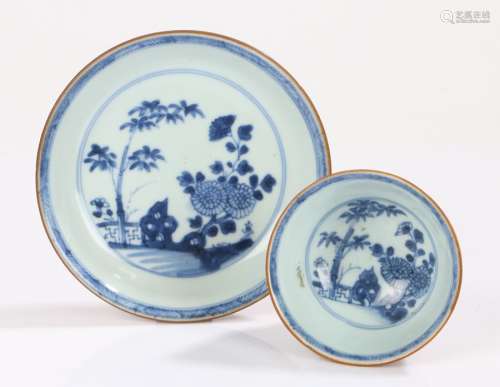 Nanking Cargo, a Chinese tea bowl and saucer, circa 1750, wi...