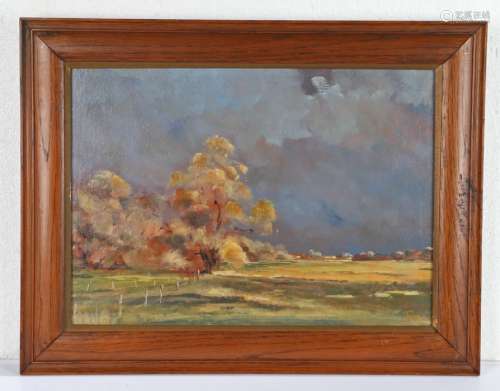 Betty Finnimore, (20th Century) a Suffolk Storm, signed oil ...