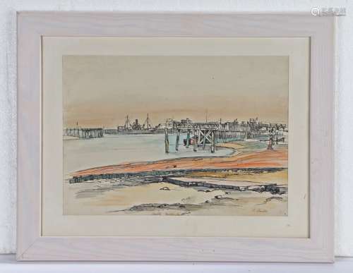 Fyffe Christie (1918-1979) Amble, Northumberland, signed low...