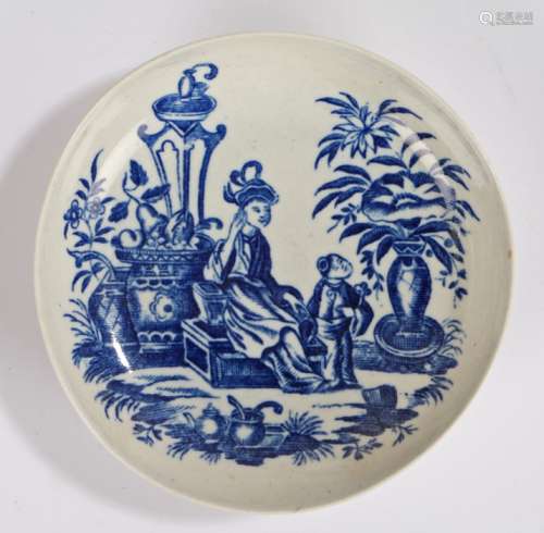 18th Century Worcester porcelain dish, 1775-1785, The Mother...