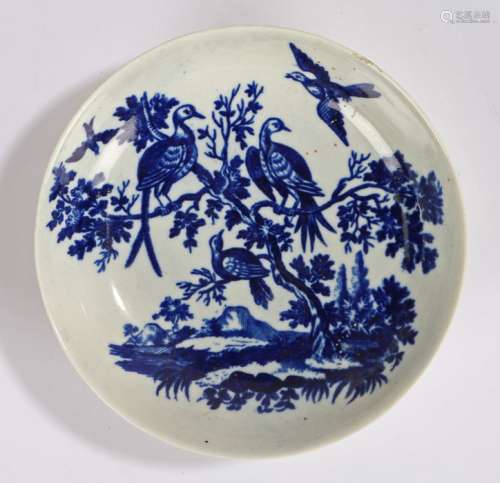 18th Century Worcester porcelain dish, 1770-1785, The Birds ...