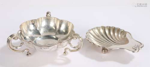 Victorian silver butter dish, Chester 1899, maker Stokes & I...