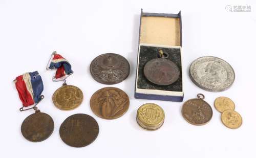 Collection of medals and medallions, to include Victorian & ...