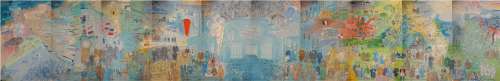拉乌尔-杜菲（1877-1953）。仙女电。全系列十幅彩色石版画，拱门上，第...