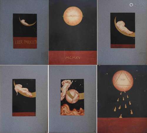 Léonard SARLUIS (1874-1949) Liber Paracleti.收集了14幅用水墨...