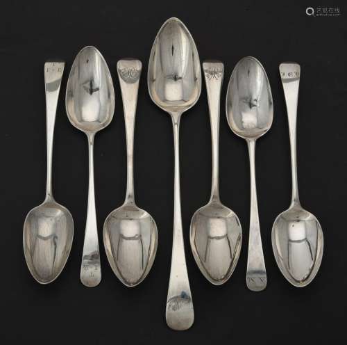 An old English pattern serving spoon by Peter, Ann & William...