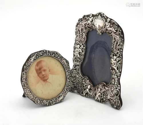 A late Victorian silver mounted photo frame by William Comyn...