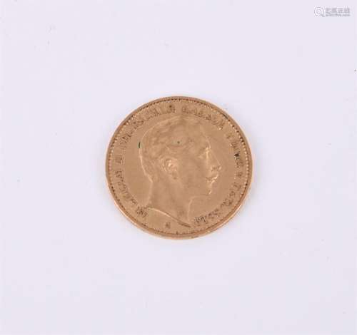 Germany, Prussia, Wilhelm II, gold 20-Mark 1898A (KM 521)