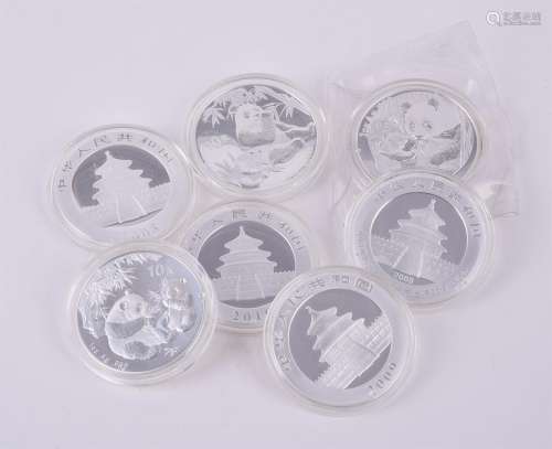China, proof silver 10-Yuan Pandas (7)