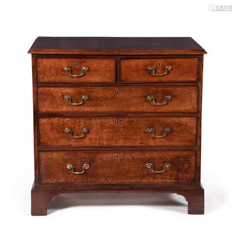 A George III mahogany chest of drawers