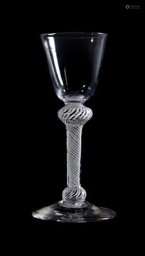 An opaque-twist wine glass