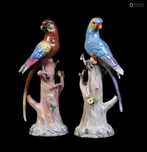 A pair of Carl Thieme (Potsachappel, Dresden) models of para...