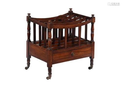 A George IV mahogany Canterbury